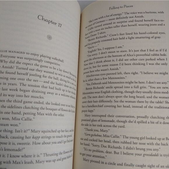 $ Vannetta chapman Amish themed Falling to pieces book. - Picture 5 of 7